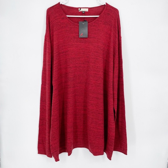 dressman Other - Dressmann Cotton Round Neck Sweater Heather Red Knit